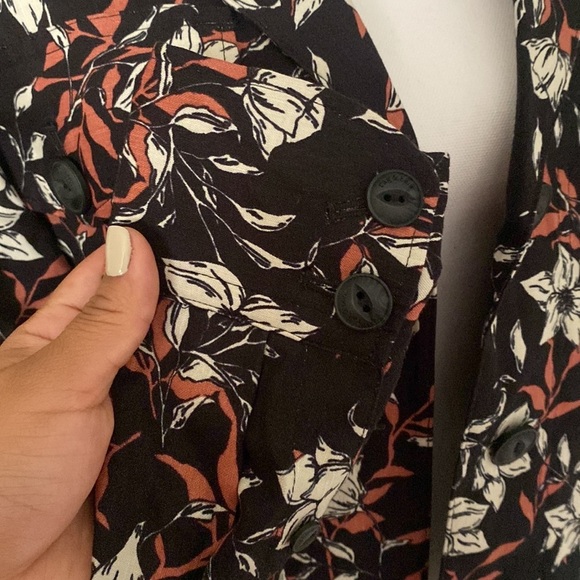 Rag & Bone Jessie Floral Print Linen Blend Shirt Jacket - Picture 6 of 11